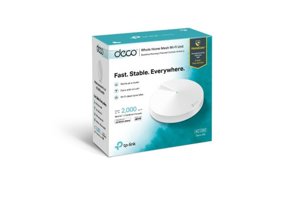 TP-Link-Deco-M5-(1-Pack)-AC1300-Whole-Home-Mesh-Wi-Fi-System,-1267Mbps,-100+-Devices,-MU-MIMO,-Quality-of-Service,-2xGbit-Port-1xUSB-C,-Bluetooth-Deco-M5(1-Pack)-Rosman-Australia-1