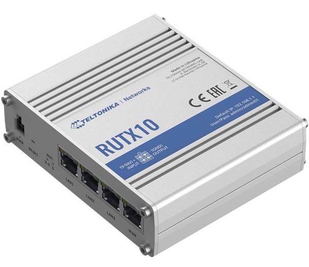 Teltonika-RUTX10---Industrial-Ethernet-Router/VPN/Firewall-(NO-LTE)-with-Dual-Band-WiFi-5-802.11ac,-Gigabit-Ethernet-and-Bluetooth-LE-RUTX10000400-RUTX10000400-Rosman-Australia-1