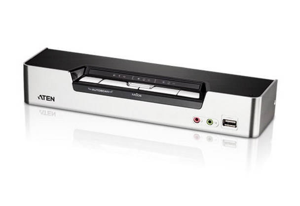 Aten-Desktop-KVMP-Switch-4-Port-Single-Display-HDMI-w/-Dolby-HD-audio,-4x-Custom-KVM-Cables-Included,-2x-USB-Port,-Selection-Via-Front-Panel-CS1794-AT-U-Rosman-Australia-1