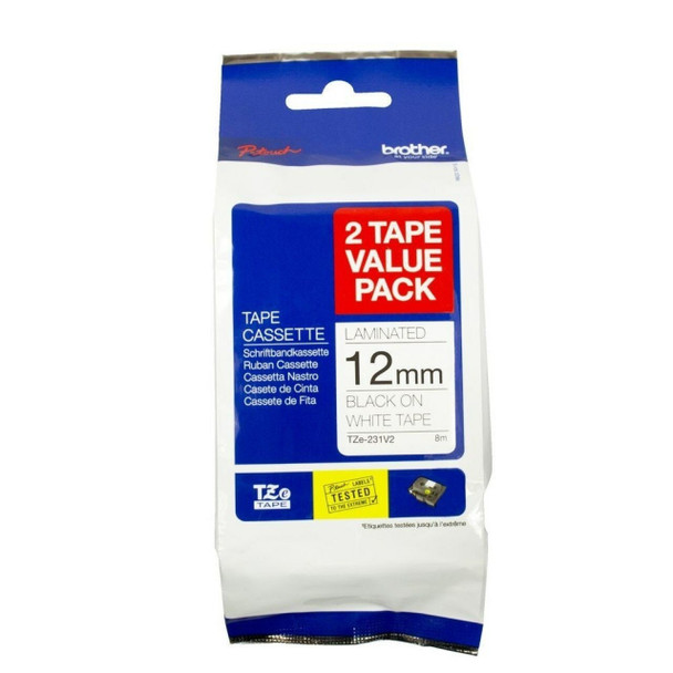 Brother-12MM-BLACK-ON-WHITE-TWIN-PACK-TZ-TAPE-(TZE-231V2-TWINPACK)-TZE-231V2-TWINPACK-Rosman-Australia-1