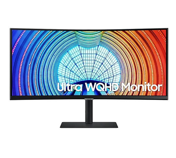 Samsung-34"-ViewFinity-S65U-WQHD-Ultra-3440x1440-1000R-5ms-VA-Curved-DP-HDMI-Headphone-USB-C-LAN-HAS-Tilt-Swivel-Pivot-Business-Monitor-LS34A650UBEXXY-Rosman-Australia-1