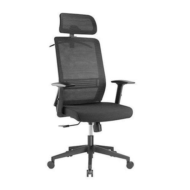 Brateck-Ergonomic-Mesh-Office-Chair-with-Headrest-(76x71.5x112.5-119.5cm)-Up-to-150kg---Mesh-Fabric-Black-CH05-14-Rosman-Australia-1