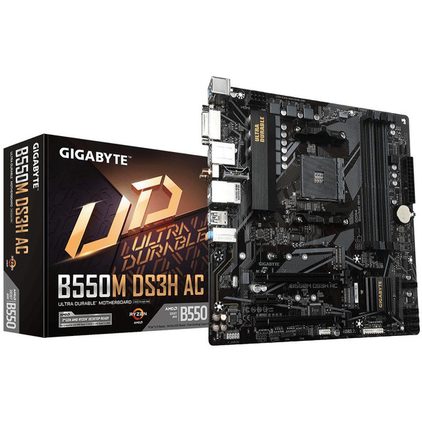 Gigabyte-B550M-DS3H-AC-AM4-Ryzen-mATX-Motherboard,-4x-DDR4,-3x-PCI-e,-2x-M.2,-4x-SATA-III,-RAID-0/1/10,-4x-USB-3.2,-4x-USB-2.0-GA-B550M-DS3H-AC-Rosman-Australia-1