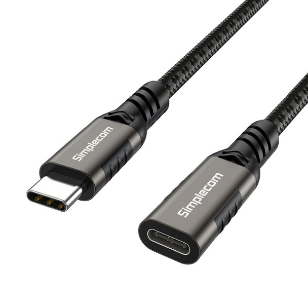 Simplecom-CAU605-USB-C-Male-to-Female-Extension-Cable-USB-3.2-Gen2-PD-100W-20Gbps-0.5M-CAU605-Rosman-Australia-1