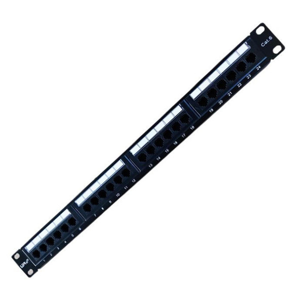 LDR-24-Port-Cat6-Patch-Panel-Rack-Mount---1U-WB-PP-4124-Rosman-Australia-1