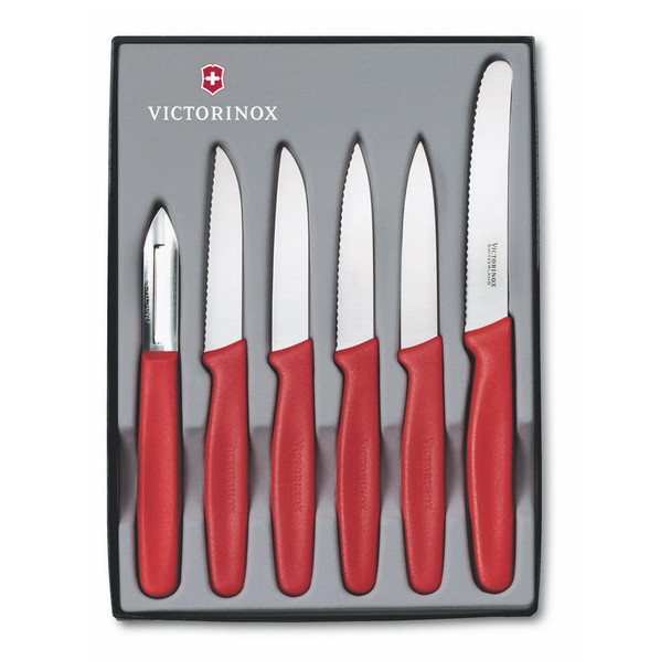 Victorinox-Standard-Paring-Knife-6-Piece-Set-(Red)-5.1111.6-Rosman-Australia-1