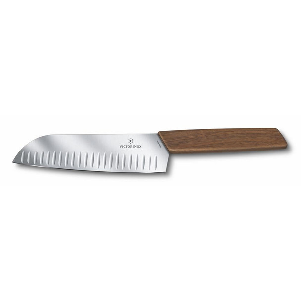 Victorinox Swiss Modern Santoku Knife 17cm (Walnut)