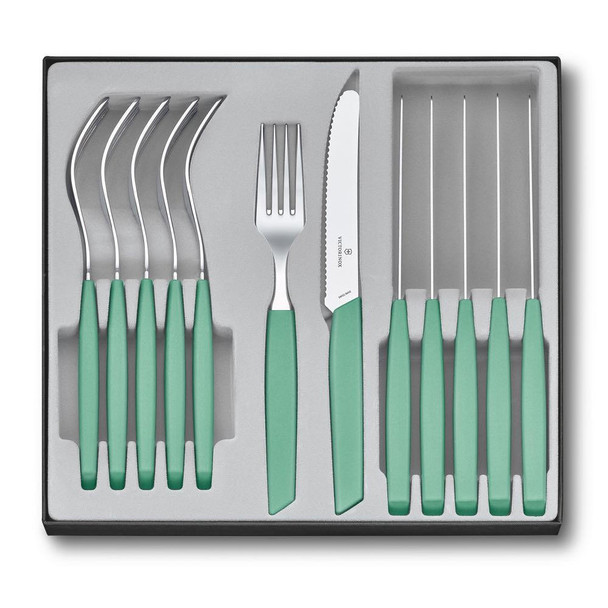 Victorinox Swiss Modern Tomato Knife 12 Piece Table Set (Mint)