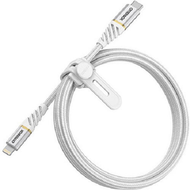 OtterBox-Lightning-to-USB-C-Fast-Charge-Premium-Cable-(1M)---White-(78-52651),3-AMPS-(60W),MFi/USB-PD,10K-Bend/Flex,Braided,-Apple-iPhone/iPad/MacBook-78-52651-Rosman-Australia-1