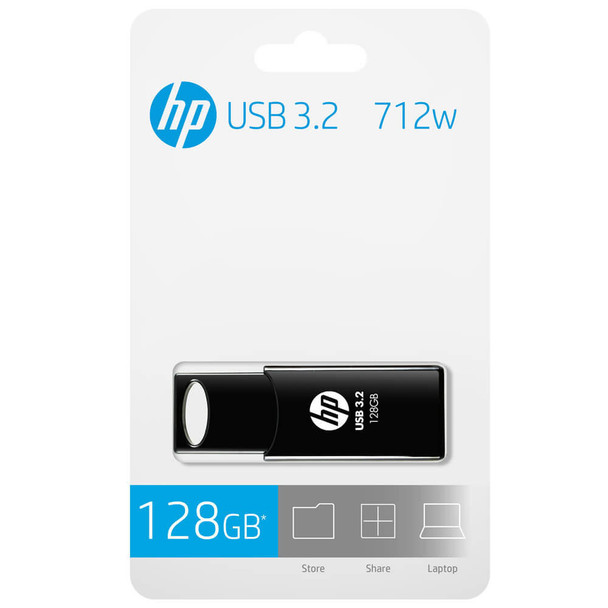 HP-712W-128GB-USB3.2--70MB/s-Flash-Drive-Memory-Stick-Slide-0°C-to-60°C--4.5~5.5-VDC-Push-Pull-Design-External-Storage-for-Windows-10-11-Mac-HPFD712LB-128-Rosman-Australia-1