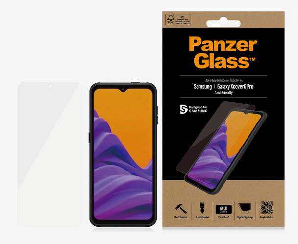 Panzer-Glass-PanzerGlass-Samsung-Galaxy-XCover6-Pro-(6.6")-/-Galaxy-XCover-Pro-2-Screen-Protector-Edge-to-Edge---(7309),Scratch--Shock-Resistant,Gold-Strength,2YR-7309-Rosman-Australia-1