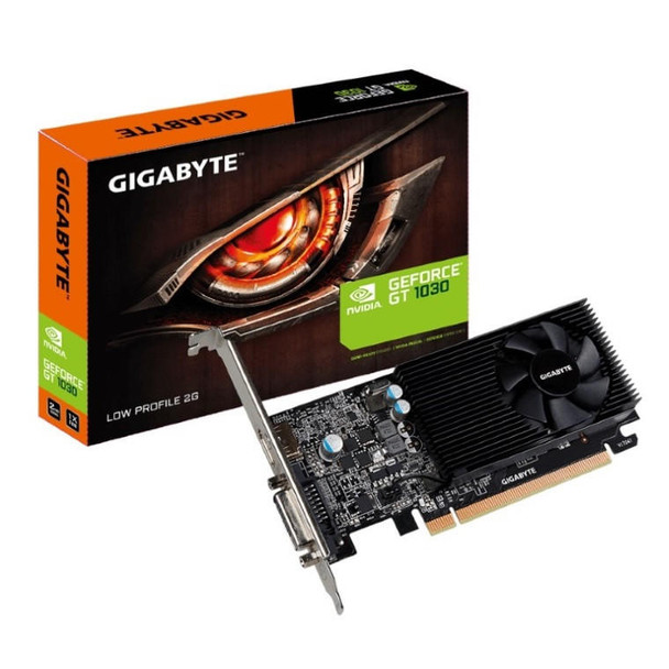 Gigabyte-nVidia-GeForce-GT-1030-2GB-DDR5-Fan-PCIe-Graphic-Card-4K@60Hz-HDMI-DVI-2xDisplays-Low-Profile-1506/1468-MHz-VCG-N1030SL-2GL-GV-N1030SL-2GL-GV-N1030D5-2GL-Rosman-Australia-1