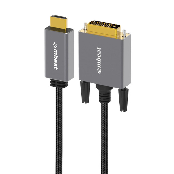 mbeat-Tough-Link-1.8m-HDMI-to-DVI-Cable--Up-to-1080p@60Hz-(1920×1080)--Cable-Length:-1.8m-MB-XCB-HDDVI18-Rosman-Australia-1