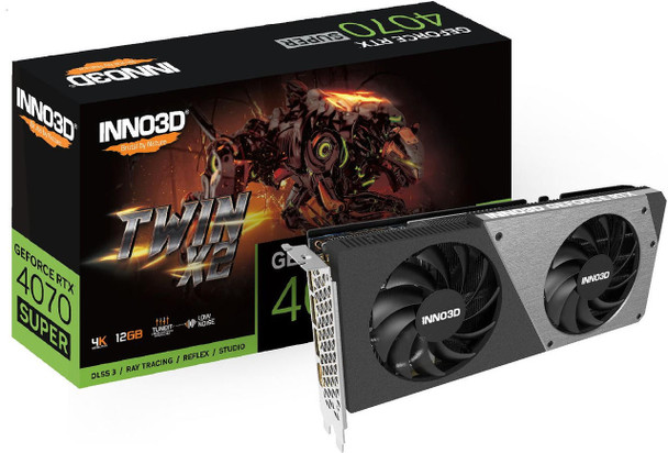 INNO3D-nVidia-GeForce-RTX-4070-Super-Twin-X2-12GB-GDDR6X,-2475-MHz-Boost-Clock,-RAM-21-Gbps,-3x-DP,-1xHDMI-250x118x42mm-N407S2-126X-186162N-Rosman-Australia-1