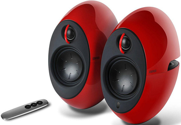 Edifier-E25HD-LUNA-HD-Bluetooth-Speakers-Red---BT-4.0/3.5mm-AUX/Optical-DSP/-74W-Speakers/-Curved-design/Dual-2x3-Passive-Bass/Wireless-Remote-(LS)-E25HD-RED-Rosman-Australia-1