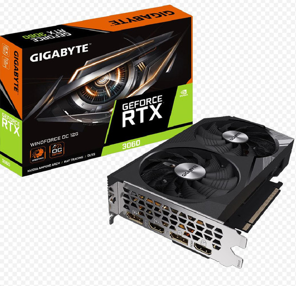 Gigabyte-GeForce-RTX™-3060-WINDFORCE-OC-12G-1.0-GDDR6-Video-Card,-1792-MHz-PCI-E-4.0,-1x-HDMI-2.1-*2-(rev.-2.0)-GV-N3060WF2OC-12GD-V2-Rosman-Australia-1