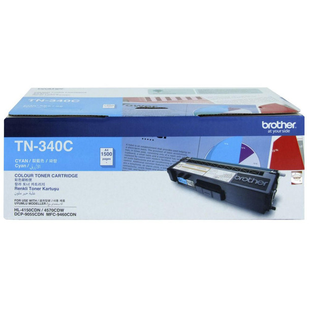 Brother-TN-340C-Colour-Laser-Toner---Standard-Yield-Cyan,-HL-4150CDN/4570CDW,-DCP-9055CDN,-MFC-9460CDN/9970CDW---1500-pages-TN-340C-Rosman-Australia-1