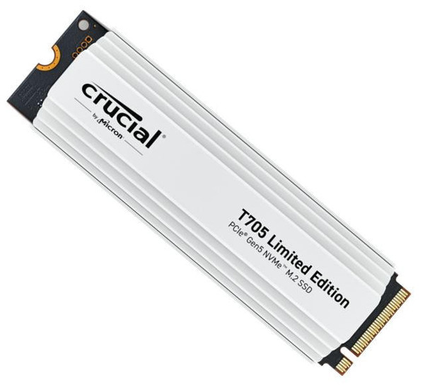 Micron-(Crucial)-Crucial-T705-2TB-Gen5-NVMe-SSD-White-Heatsink---14500/12700-MB/s-R/W-1200TBW-1550K-IOPs-1.5M-hrs-MTTF-DirectStorage-for-Intel-14th-Gen-AMD-Ryzen-CT2000T705SSD5A-Rosman-Australia-1
