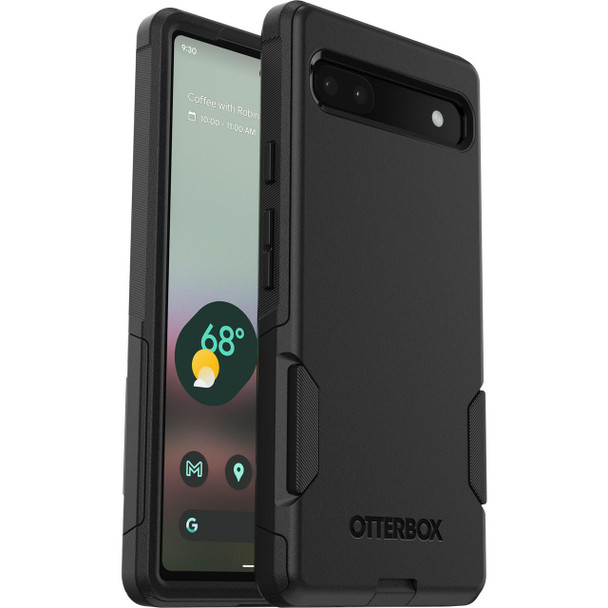 OtterBox-Commuter-Google-Pixel-6a-5G-(6.1")-Case-Black---(77-88019),-Antimicrobial,-DROP+-3X-Military-Standard,-Dual-Layer,-Raised-Edges,-Port-Covers-77-88019-Rosman-Australia-1