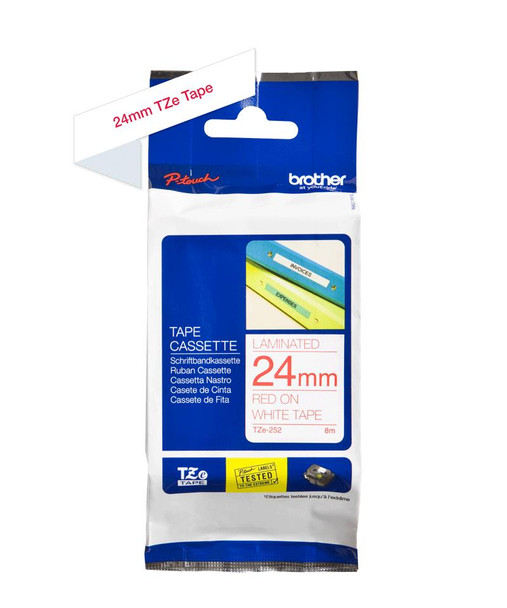 Brother-24MM-RED-ON-WHITE-TZ-TAPE-(TZE-252)-TZE-252-Rosman-Australia-2