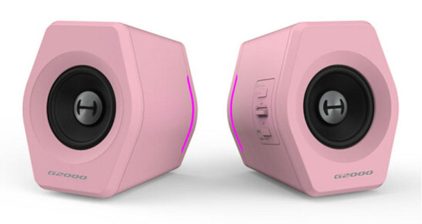 Edifier-G2000-Gaming-2.0-Speakers-System---Bluetooth-V4.2/-USB-Sound-Card/-AUX-Input/RGB-12-Light-Effects/-16W-RMS-Power-Pink-G2000-PINK-Rosman-Australia-1