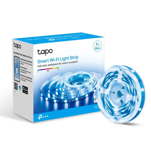 TP-Link-Tapo-L900-5-Smart-Wi-Fi-Light-Strip,-Flexible-Length,-3M-Adhesive,-Energy-Saving,-Voice-Control,-No-Hub-Required,-5000×10×1.6-mm-Tapo-L900-5-Rosman-Australia-1