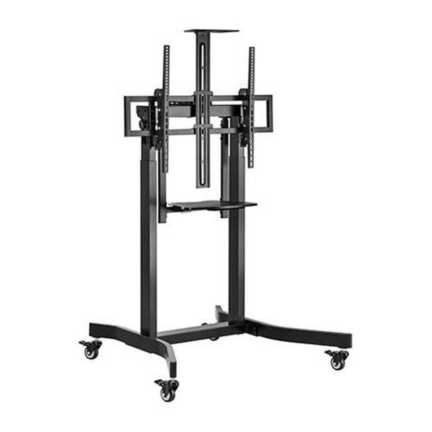 Brateck-Deluxe-Motorized-Large-TV-Cart-with-Tilt,-Equipment-Shelf-and-Camera-Mount-Fit-55"-100"-Up-to-120Kg---Black-TTL14-68TW-B-Rosman-Australia-2