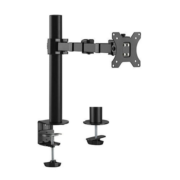 Brateck-Single-Monitor-Affordable-Steel-Articulating-Monitor-Arm-Fit-Most-17"-32"-Monitor-Up-to-9kg-per-screen-VESA-75x75/100x100-LDT33-C012-Rosman-Australia-1