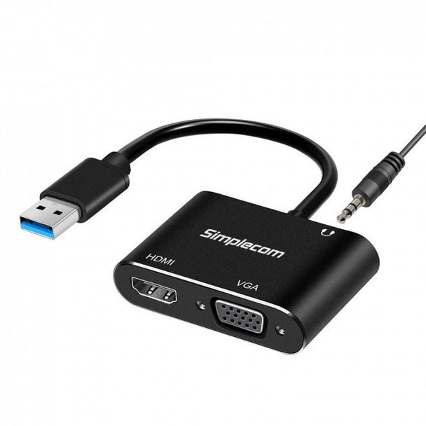 Simplecom-DA316A-USB-to-HDMI-+-VGA-Video-Card-Adapter-with-3.5mm-Audio-DA316A-Rosman-Australia-1