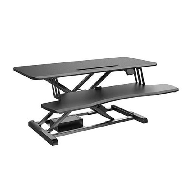 Brateck-Electric-Sit-Stand-Desk-Converter-(950x615x156~480mm)-with-Keyboard-Tray-Deck-(Standard-Surface)-Worksurface-Up-to-20kg-DWS15-02-Rosman-Australia-1