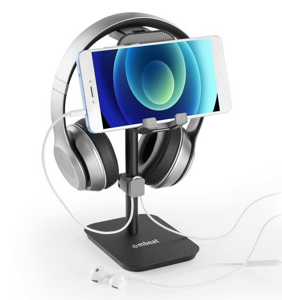 mbeat®--Stage-S3-2-in-1-Headphone-and-Tiltable-Phone-Holder-Stand-MB-STD-S3BLK-Rosman-Australia-2