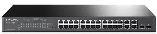 TP-Link-T1500-28PCT-(TL-SL2428P)-JetStream-24-Port-10/100Mbps-+-4-Port-Gigabit-Smart-PoE+-Switch,Omada-TL-SL2428P-Rosman-Australia-1