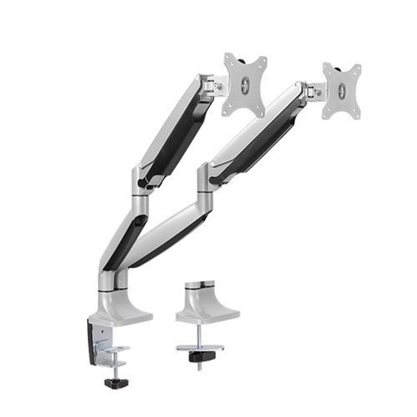 Brateck-Dual-Monitor-Aluminum-Interactive-Counterbalance-Monitor-Arm-Fit-Most-13''-32''--Monitors-Up-to--9kg-per-screen-VESA-75x75/100x100-LDT10-C024-Rosman-Australia-1