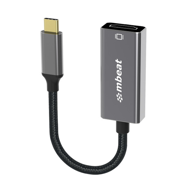 mbeat-Elite-USB-C-to-HDMI-Adapter---Converts-USB-C--to-HDMI-Female-Port,-Supports-4K@60Hz-(3840×2160),-Gold-Plated,-Aluminium,-Nylon-braided-Cable-MB-XAD-CHDM-Rosman-Australia-1