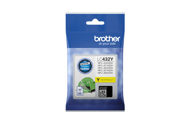 Brother-YELLOW-INK-CARTRIDGE-TO-SUIT-MFC-J6940DW---UP-TO-550-PAGES-(LC-432Y)-LC-432Y-Rosman-Australia-1