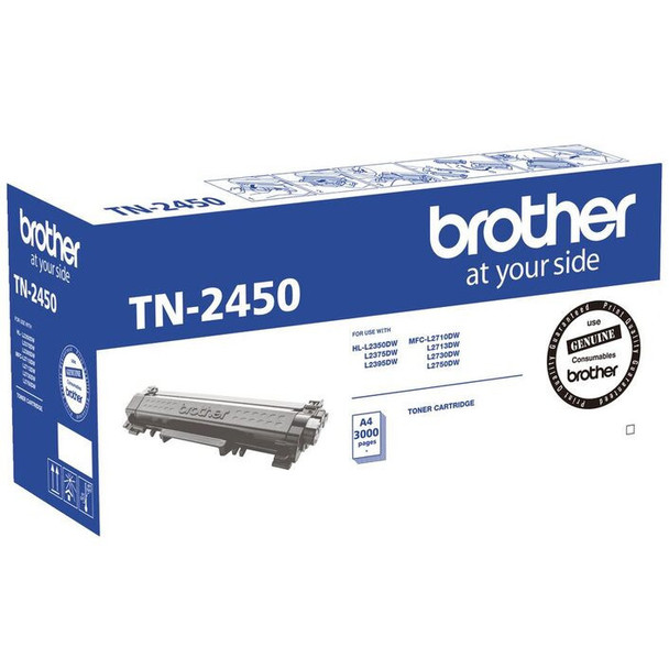 Brother-TN-2450-Mono-Laser-Toner--Standard,-HL-L2350DW/L2375DW/2395DW/MFC-L2710DW/2713DW/2730DW/2750DW-up-to-3,000-pages-TN-2450-Rosman-Australia-1