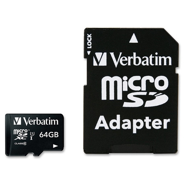 Verbatim-64GB-Micro-SDXC-Card-Class-10-UHS-I-With-Adaptor-Up-to-45MB/Sec-300X-read-speed(LS)-44084-Rosman-Australia-1