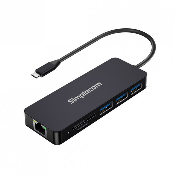 Simplecom-CHN580-USB-C-SuperSpeed-8-in-1-Multiport-Hub-Adapter-Dock,-1x-Gigabit-Ethernet,-4K-HDMI-Output,-3x-USB-A-Ports,-USB-C-PD-Charging-CHN580-Rosman-Australia-1