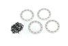 Traxxas 8169 Beadlock Rings, Aluminum (1.9") (Satin)