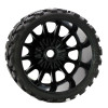 Power Hobby 1141R Raptor Belted Monster Truck Wheels/Tires (pr.), Pre-mounted, Race Soft Compound 17mm Hex