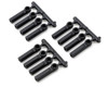 RPM 73392 Long Shank 4-40 Rod Ends (Black) (12)