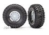 Traxxas 8166 1.9" Canyon Trail Tires/Chrome Wheels, Mounted (requires #8255A extended stub axle)