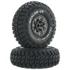 DuraTrax Scaler CR C3 Mounted 2.2" Crawler Tires, Black Chrome (2)