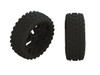 Arrma 550057 Black Buggy Wheels w/ Pre-glued dBoots 2HO Tires, Typhon 4x4 3S BLX