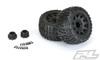 Pro-Line 10175-10 Trencher LP 3.8" Pre-Mounted Truck Tires (2) (Black) (M2) w/ Raid 8x32 Removable Hex Wheels