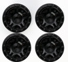 Power Hobby 1.0" Axial SCX24 Aluminum Beadlock Wheels, Black, Compatible with stock Axial SCX24 tires