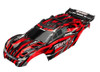 Traxxas Rustler 4x4 Pre-Painted Body w/Clipless Mounting Red