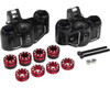 Hot Racing Triple Bearing Support Steering Blocks, Kraton 8S