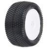 Proline 8297-13 1/18 Prism Rear Carpet Mini-B Tires Mounted 8mm White Wheels (2)