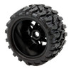 PowerHobby Defender MX Belted All Terrain Tires Mounted 17mm Traxxas Maxx